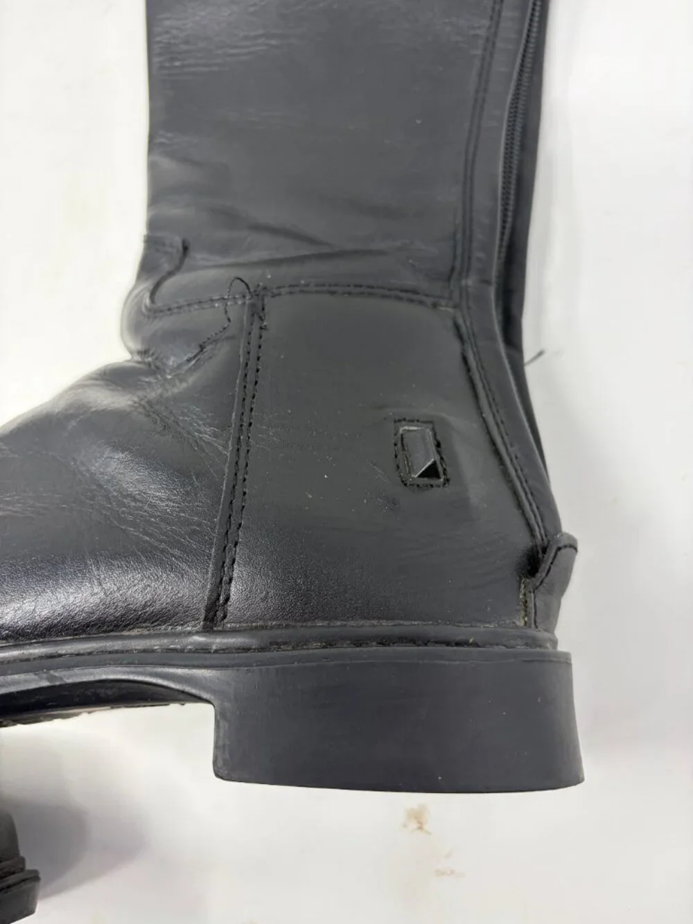 TuffRider kids dress boots 4 black leather riding equestrian